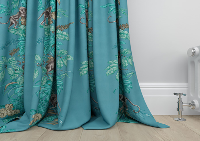 Monkeying Around, Lagoon - Made to Measure Curtains - Image 6